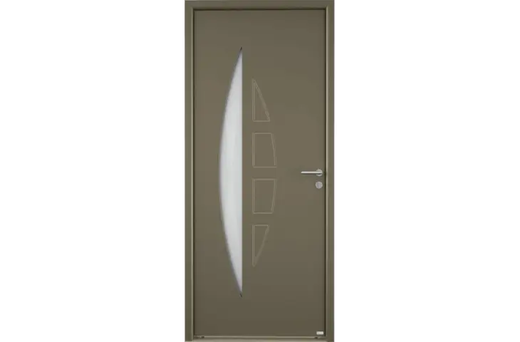 Porte 1 grand vitrage demi-lune