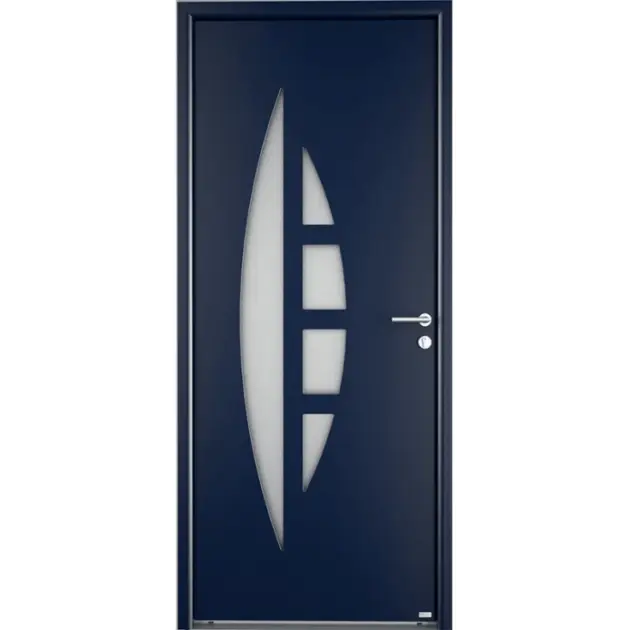 Porte 2 vitrages demi-lune