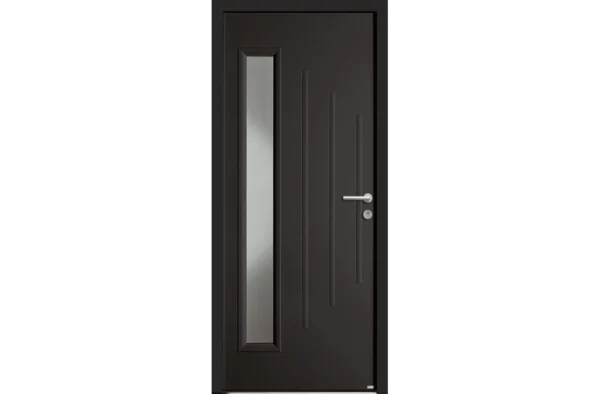 Porte à vitrage rectangulaire vertical