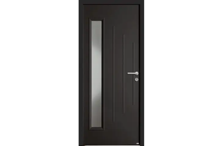 Porte à vitrage rectangulaire vertical