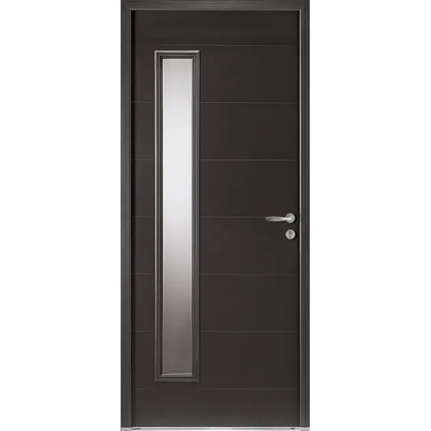 Porte avec vitrage rectangulaire