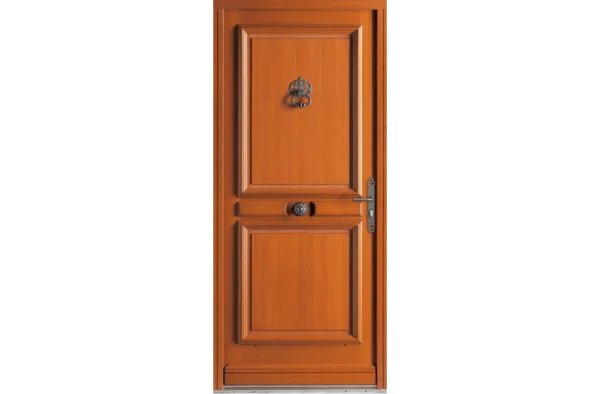 Porte bois pleine avec moulures – Image 4