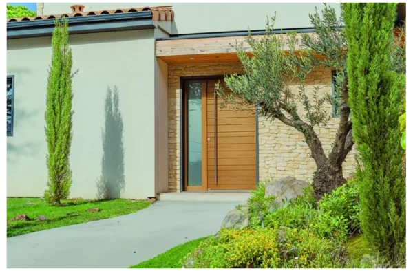 Porte châssis ouvrant vitré et grille – Image 3