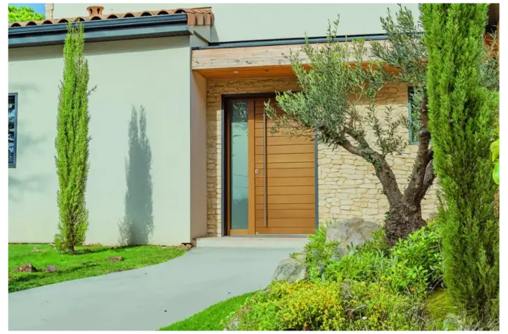 Porte châssis ouvrant vitré et grille – Image 3