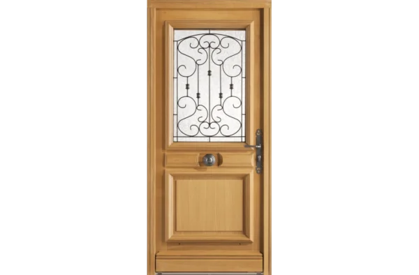 Porte châssis ouvrant vitré et grille – Image 3