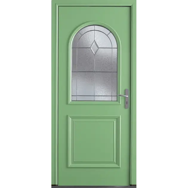 Porte classique avec vitrage arrondi