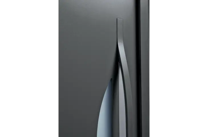 Porte contemporaine mi-vitrée demi-lune – Image 3