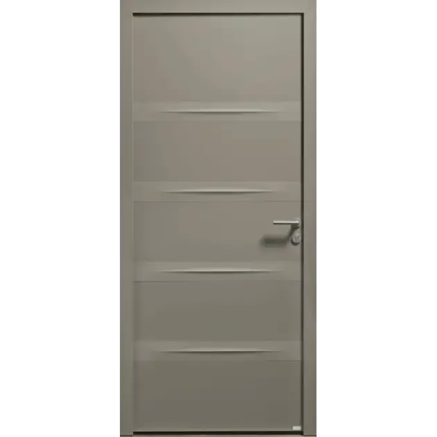 Porte contemporaine sans vitrage
