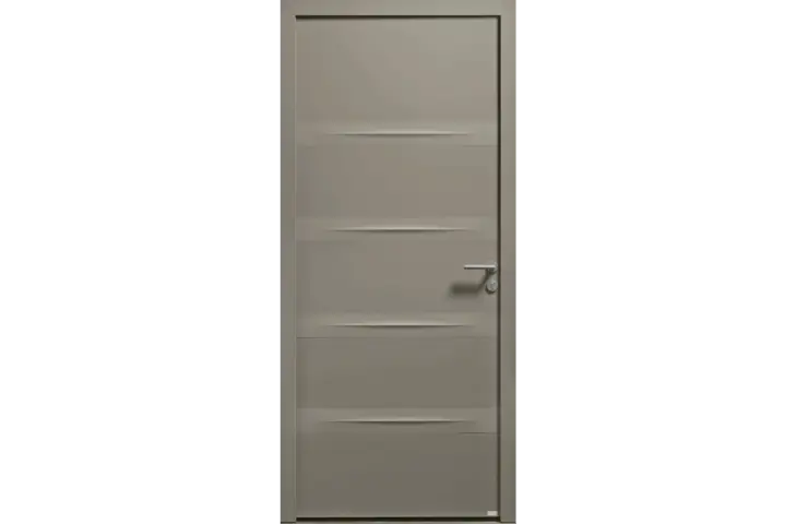 Porte contemporaine sans vitrage