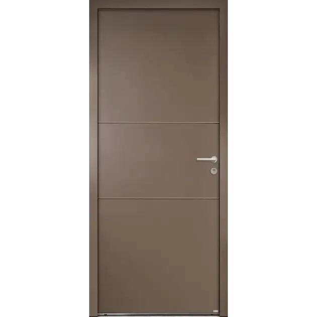 Porte épurée, design aux lignes sobres
