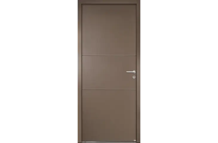 Porte épurée, design aux lignes sobres