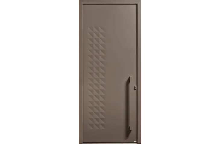 Porte moderne aux motifs origamis