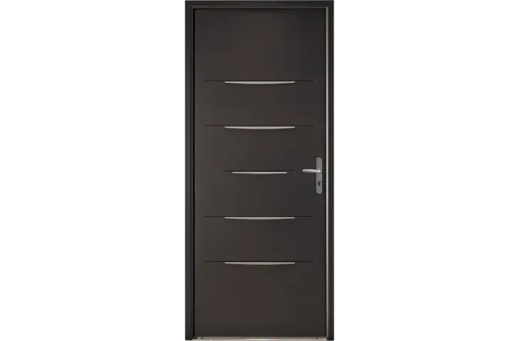 Porte pleine 5 inserts décoratifs