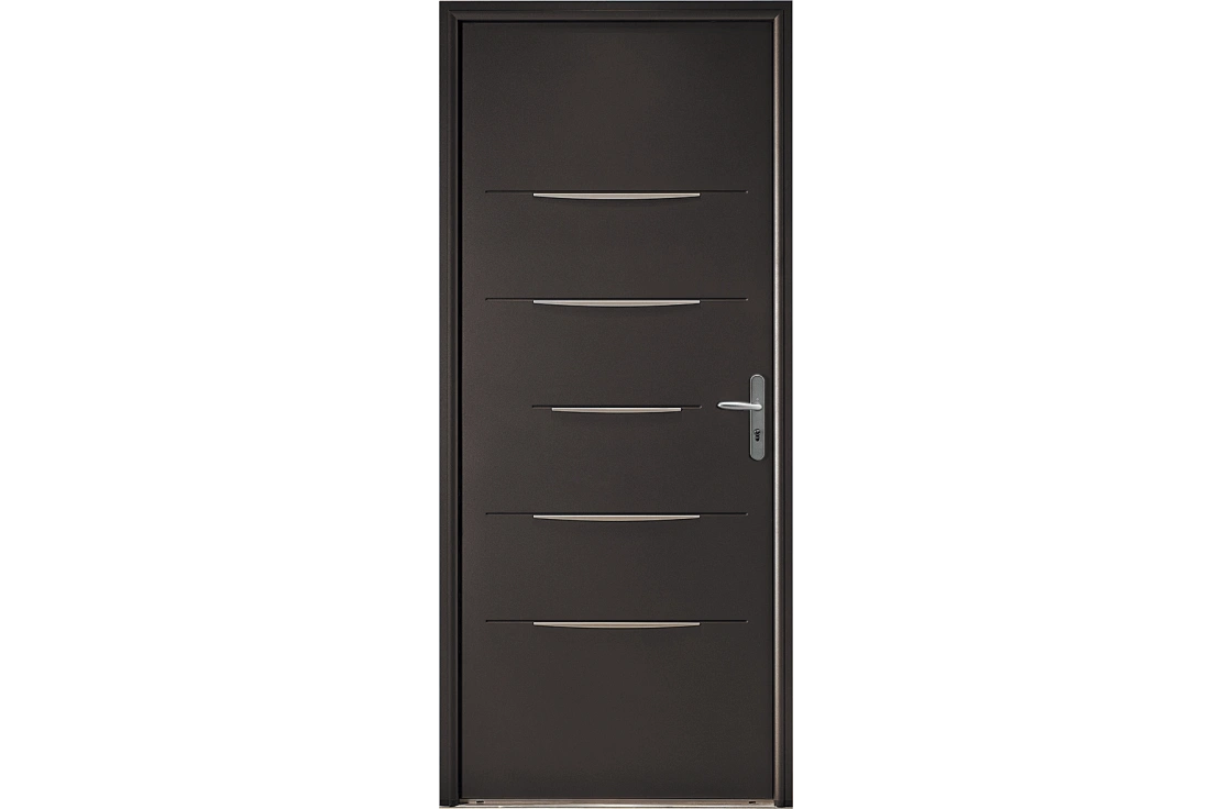 Porte pleine 5 inserts décoratifs