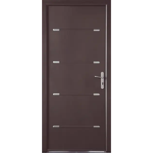 Porte pleine 8 inserts décoratifs