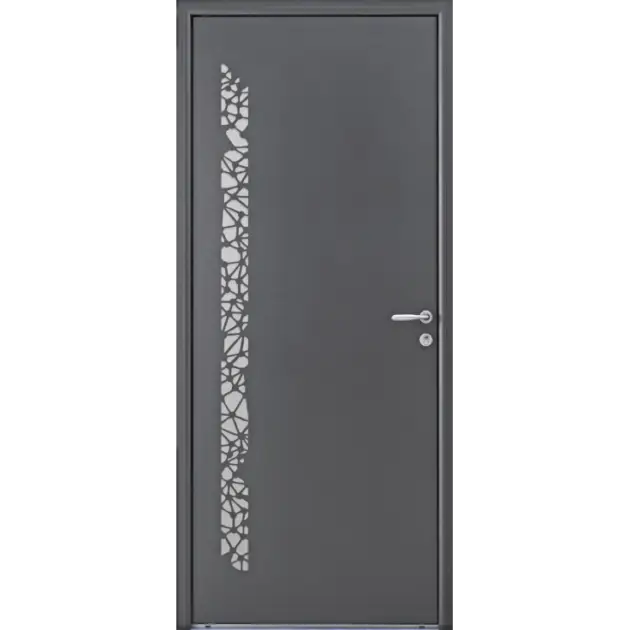 Porte pleine avec motifs déco