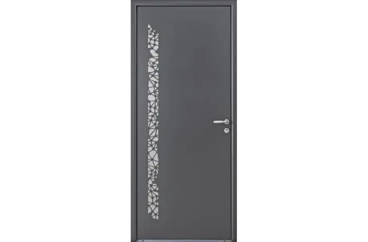 Porte pleine avec motifs déco