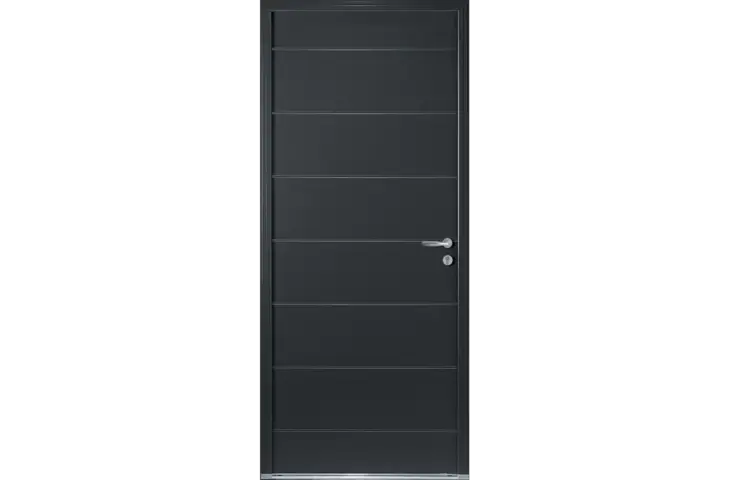 Porte pleine lignes horizontales – Image 2