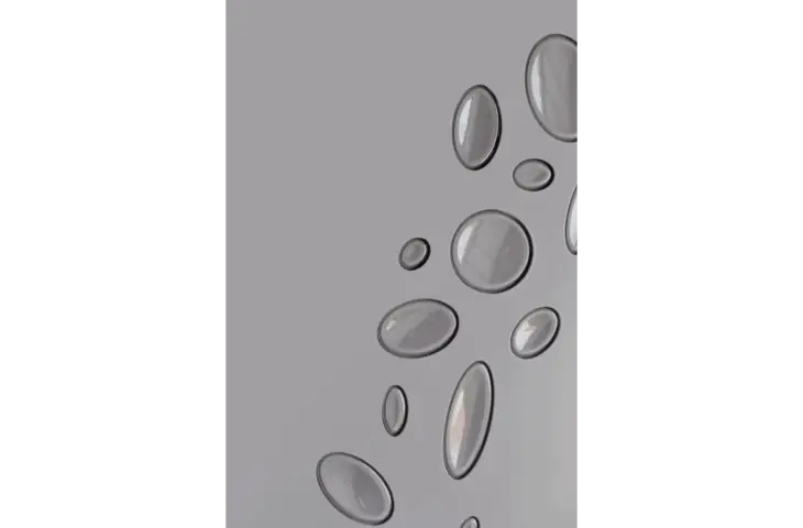 Porte pleine motifs galets opaques – Image 3