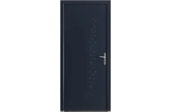 Porte pleine motifs galets opaques – Image 4