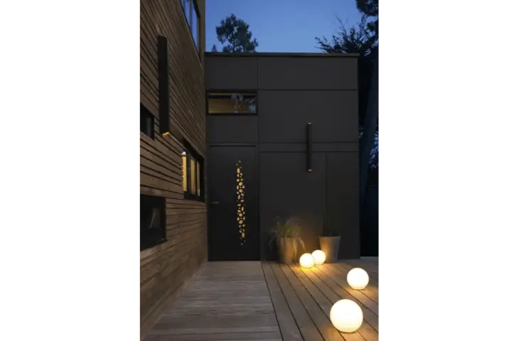 Porte vitrée avec motifs bulles – Image 2