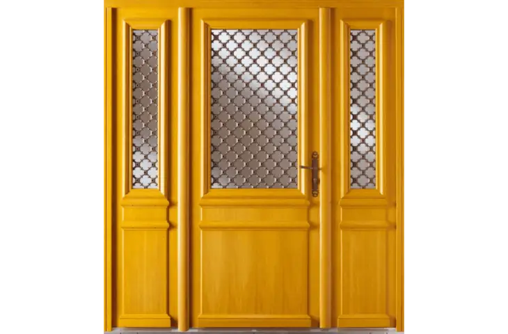 Porte vitrée et grille décorative – Image 2