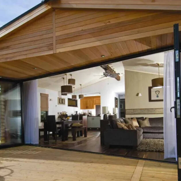 Baie vitrée accordéon aluminium