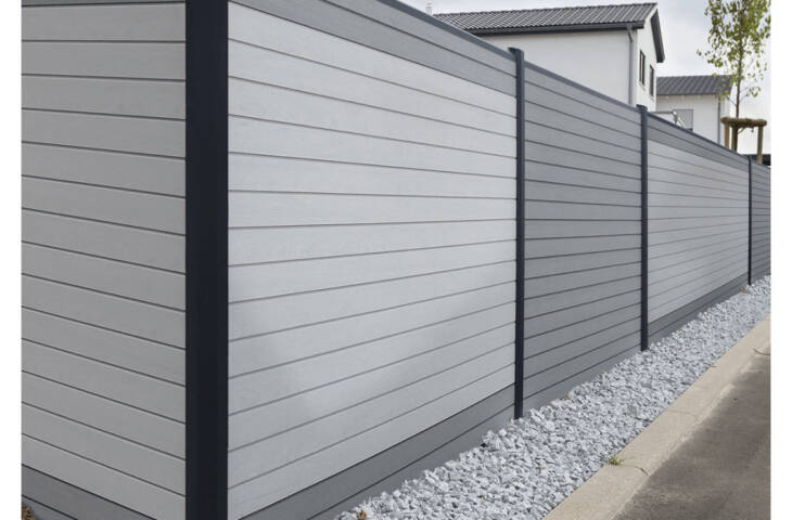 Clôture contemporaine lames composite – Image 5