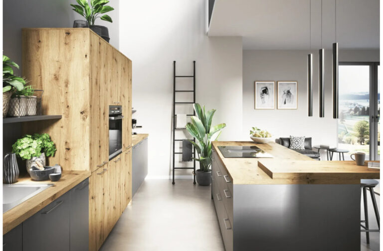cuisine en bois ouverte
