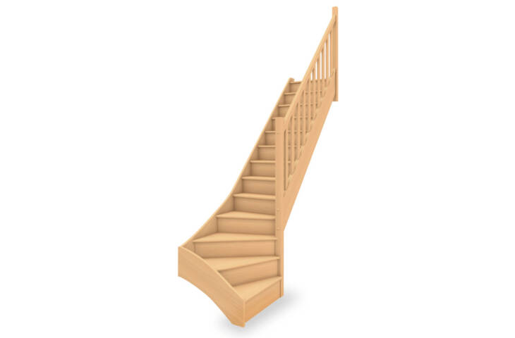 Escalier standard 1/4 tournant bas – Image 3