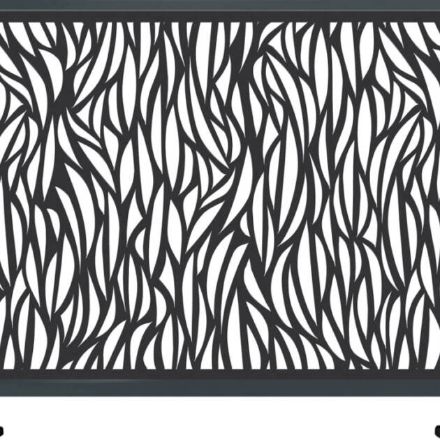 Garde-corps aluminium aux motifs courbées