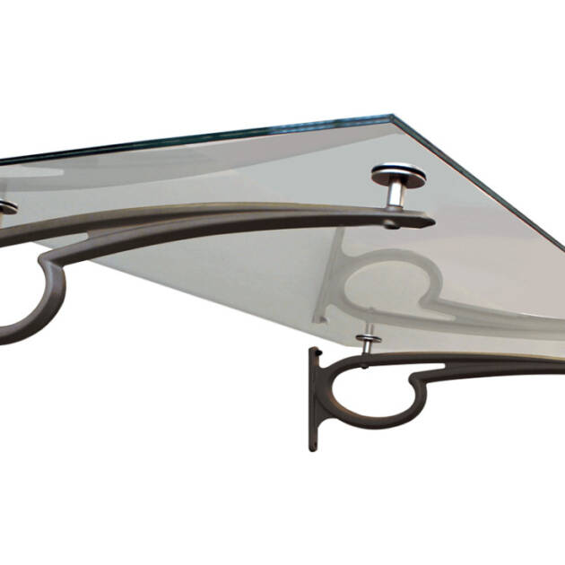 Marquise contemporaine vitrée