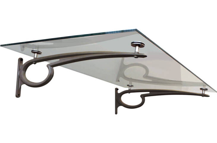 Marquise contemporaine vitrée