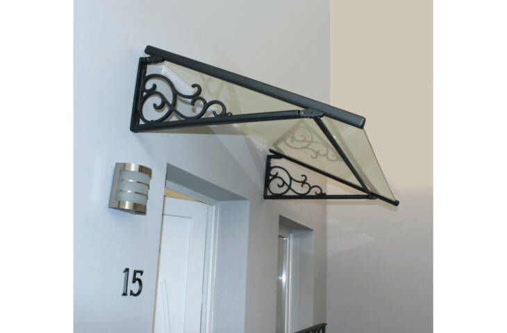 Marquise de porte classique vitrée – Image 3