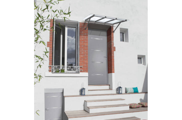 Marquise vitrée moderne en alu – Image 3