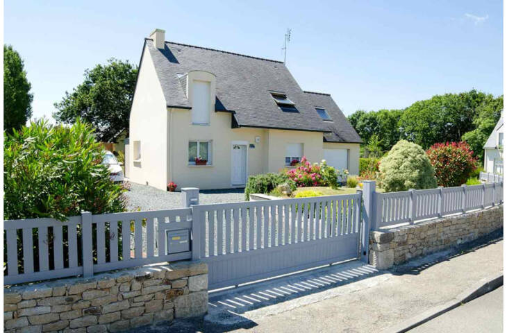 Portail alu coulissant droit semi ajourage vertical – Image 5