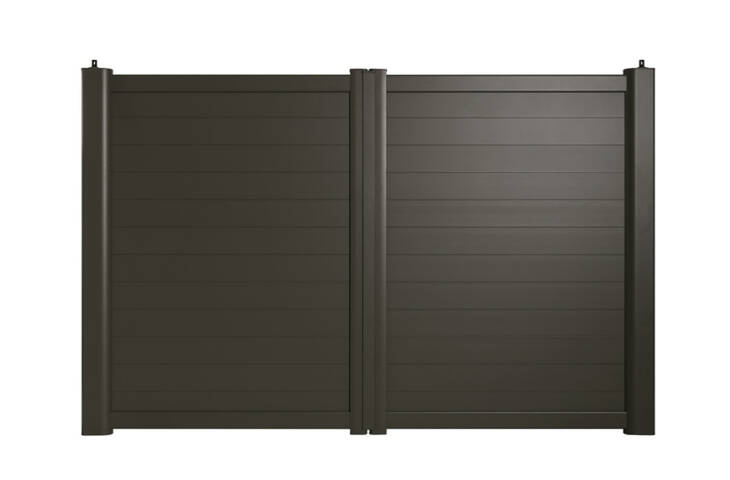 Portail aluminium battant plein – Image 7