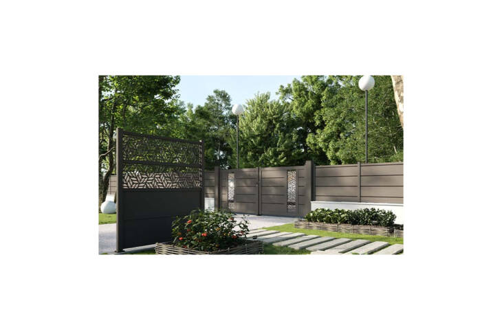Portail battant avec décor découpe laser – Image 6