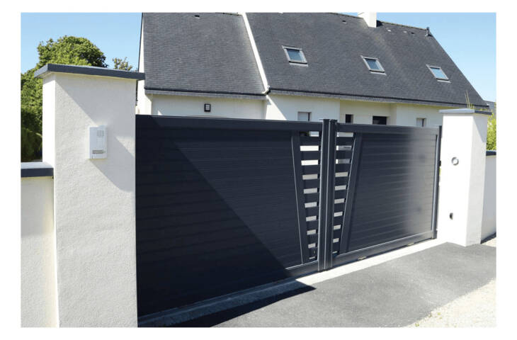 Portail bicolore semi-ajouré au centre – Image 3