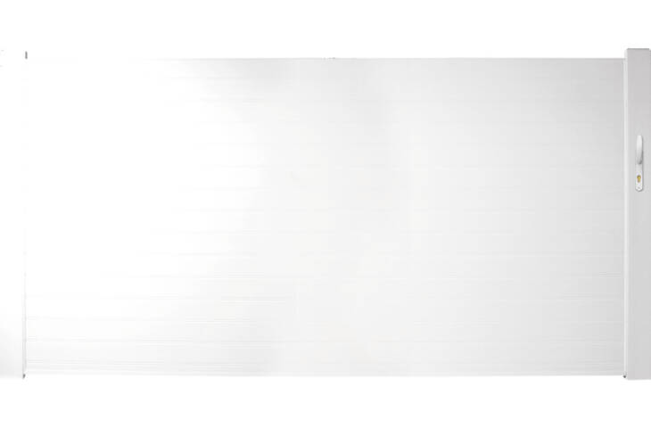 Portail PVC plein lames horizontales – Image 3