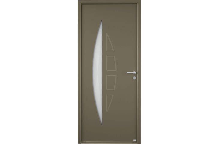 Porte 1 grand vitrage demi-lune