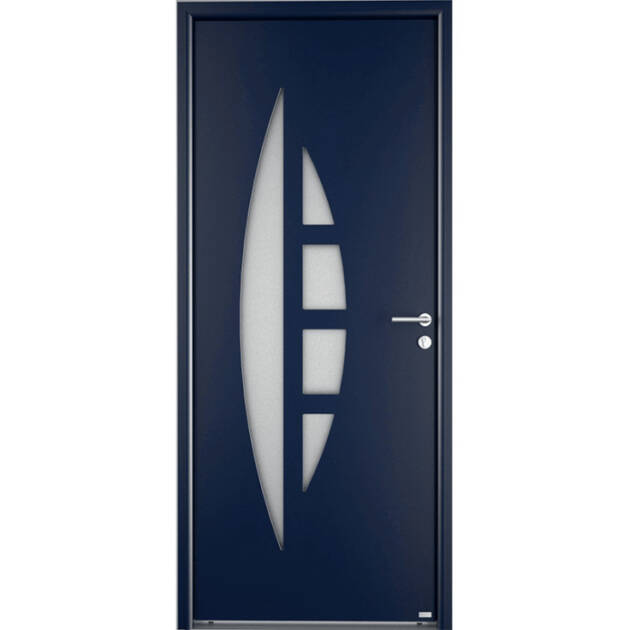 Porte 2 vitrages demi-lune