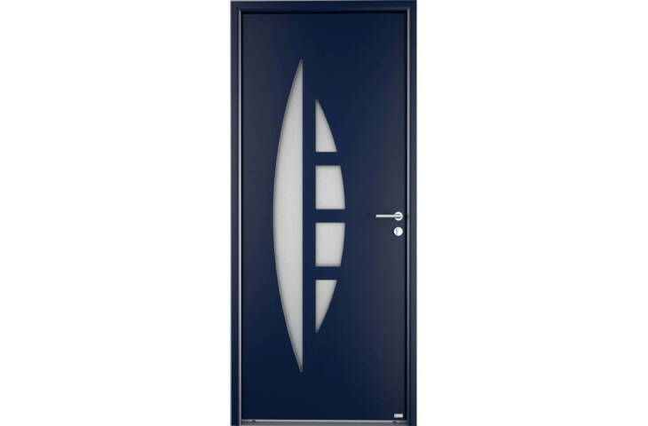 Porte 2 vitrages demi-lune