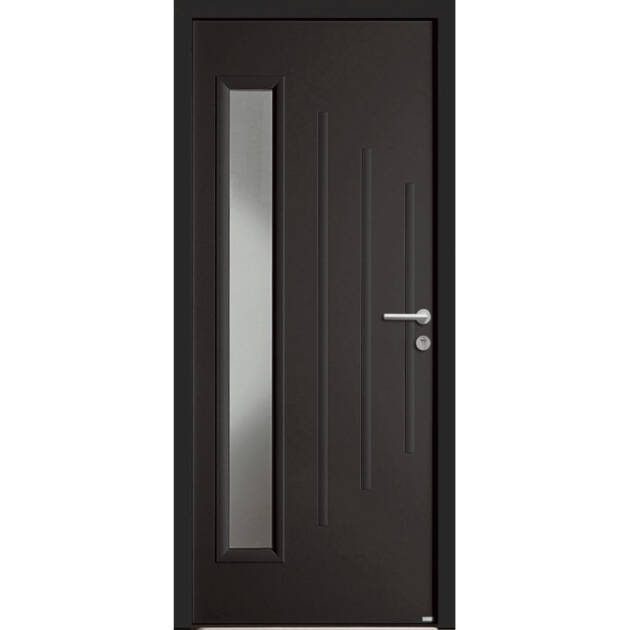 Porte à vitrage rectangulaire vertical