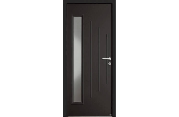 Porte à vitrage rectangulaire vertical