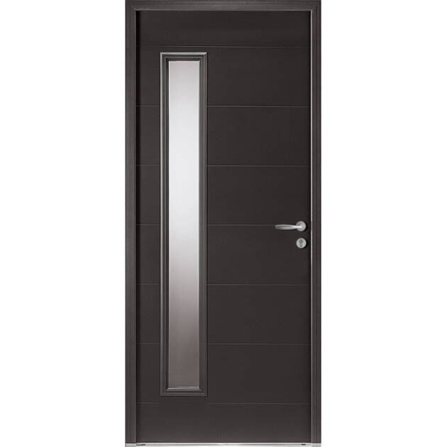 Porte avec vitrage rectangulaire
