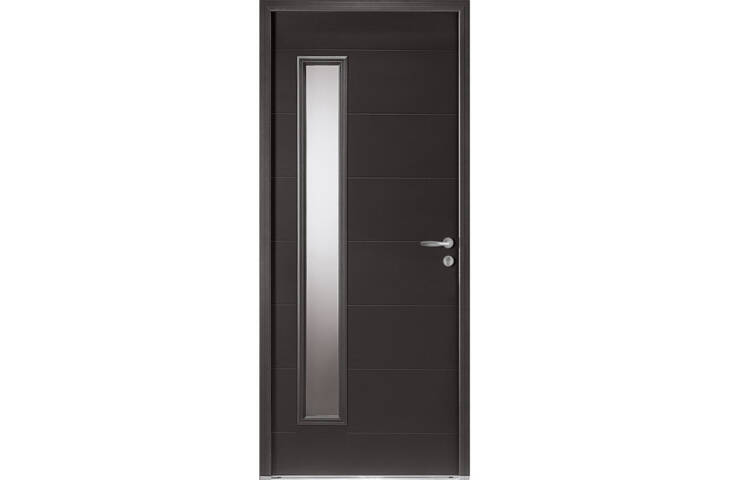 Porte avec vitrage rectangulaire