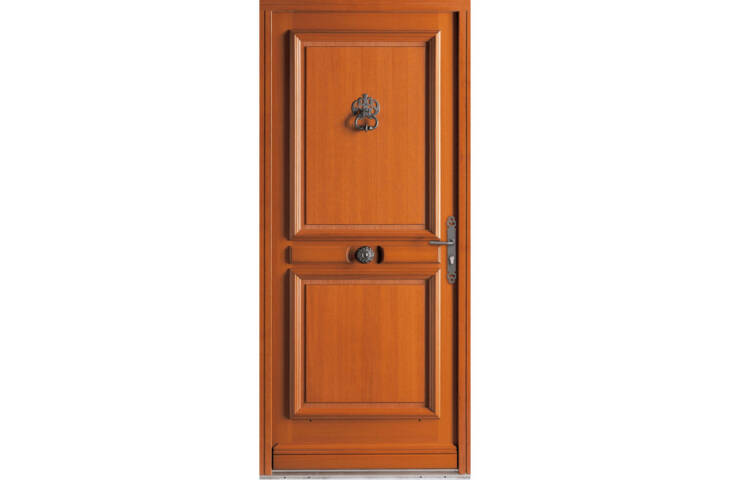 Porte bois pleine avec moulures – Image 5