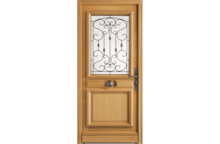 Porte châssis ouvrant vitré et grille – Image 4