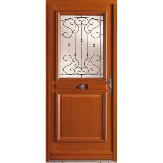 Porte châssis ouvrant vitré et grille